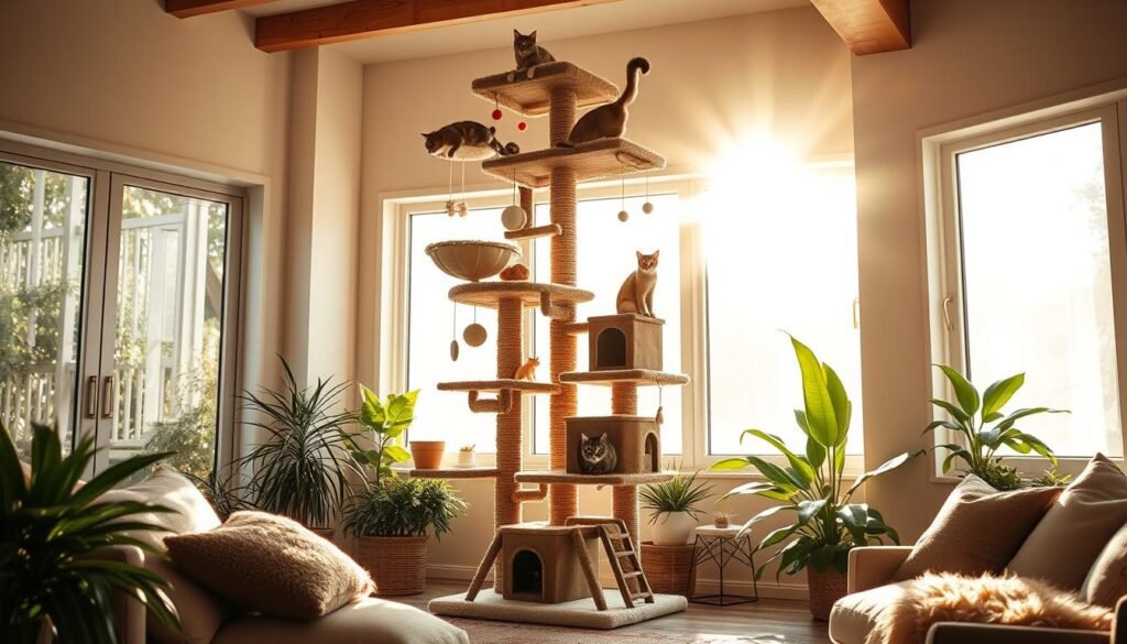 cat tree for feline comfort